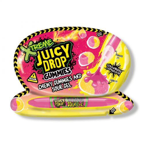 Bazooka Juicy Drop Gummies Xtreme Strawberry Lemonade 57g