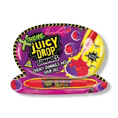 Bazooka Juicy Drop Gummies Xtreme Cherry Berry 57g