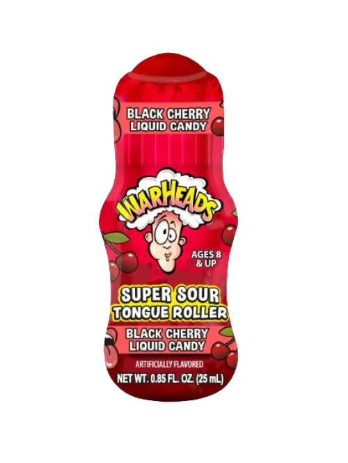 Warheads Super Sour Tongue Roller Black Cherry  25ml